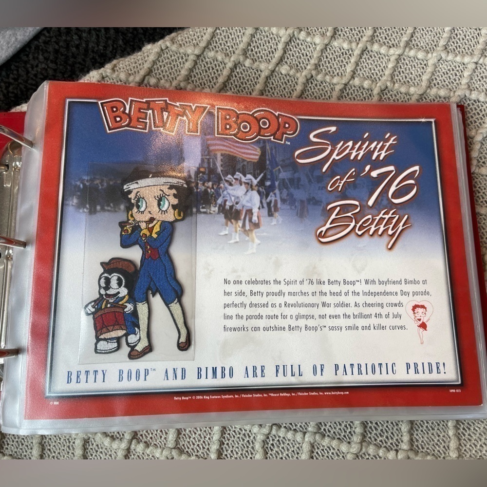 Vintage Betty Boop Patch Collection Binder Willabee & Ward WWII Series w Sleeves - Picture 13 of 16